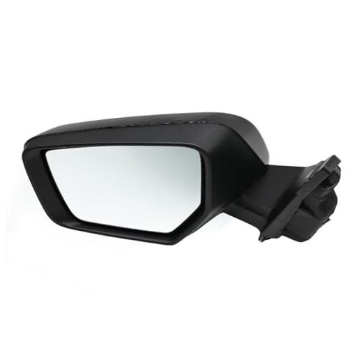 Gloss Black Driver Side Mirror Assembly Compatible with 2014-2019 Impala Left