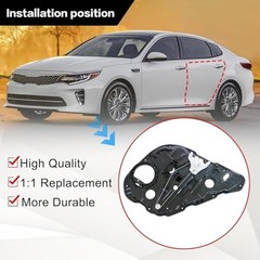 Rear Left Side Power Window Regulator w/o Motor Rear Left Driver Side