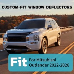 Tape-on Window Visor Compatible with Mitsubishi Outlander 2022 2023 2024 2025…