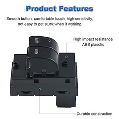 Dual-Automatic Power Window Switch Compatible with Ford Mustang 2010 2011 2012