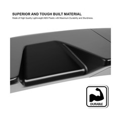 Spec-D Tuning Matte Black ABS Cab Roof Spoiler for 2009-2014 Ford F150 Models