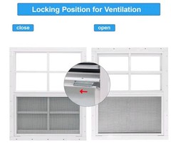 24×36″ (2 Pack) Single-pane Aluminum Shed Windows White Durable screws included