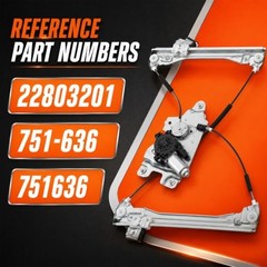 Front Left Driver Side Power Window Regulator W/Motor Electric Compatible with