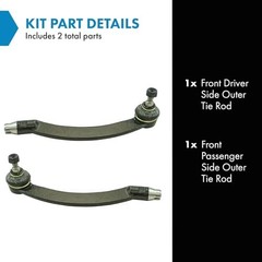 Front Outer Tie Rod Set 2 Piece Compatible with 2003-2008 Mini Cooper PSA86068