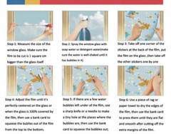 90cm x 2m Floral Privacy Frosted Frosting Removable Glass Stick Window Film