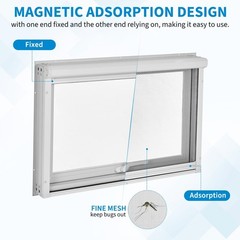 36″x24″ 5 mm Reinforced Glass Sliding Window 4 Gear Adjustment Roof Window