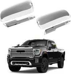 Tow Mirror Caps Replacement for 2020 2021 2022 2023 2024 2500HD 3500HD Chrome