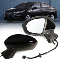 Left Driver side Mirror Fits 2016-2019 Chevy Cruze Left 3 Pins Black