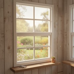 Durable 18″x23″ Shed Windows with Aluminum Frame & Fiberglass Screens – 2 Pack