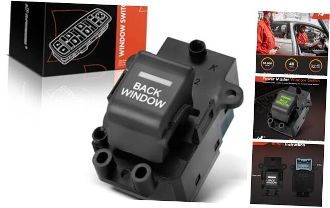 Power Window Switch Compatible with Honda Ridgeline 2006 2007 2008, Rear