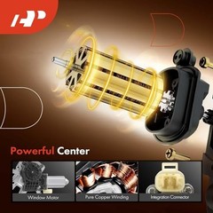 Side Power Window Regulator with Motor (2-Pin) | Compatible Front Passenger