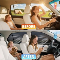 ZATOOTO Car Window Shades for Honda Civic 2022-2025, 4 Pack Honda Civic Sun S…