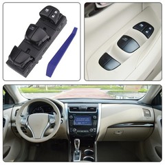 Obaee Power Window Switch Front Left Driver Side Compatible with Black