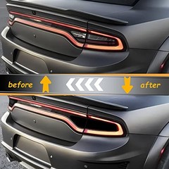 Blackout Taillight Vinyl Tint Film, Tail Lights Rear Precut Tint Overlay Vinyl
