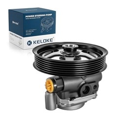 Power Steering Pump, with Pulley, Compatible with Dodge 2000-2004 Dakota 3.7L