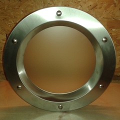STAINLESS STEEL EXTERIOR DOOR PORTHOLES 350 mm (13,78”)