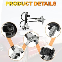 Rear Left Driver Side Power Window Regulator with Motor Rear Left (Driver) Side
