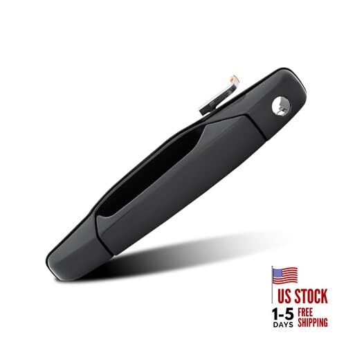 DEAL New Set of 1 Front Driver Left Side Smooth Black Exterior Door Handle