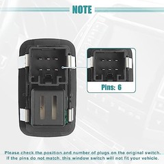Right Passenger Side Power Window Switch Fit for Ram 1500 2500 3500 2019-2023
