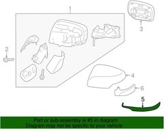 Right Passenger Side View Mirror Lower Cover Cap Compatible with Subaru