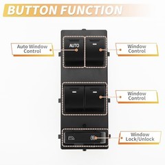 Power Window Switch Driver Side for Ford Five Hundred Freestyle Taurus 05-09