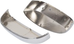 Pair Chrome Mirror Half Caps Compatible with 2007-2014 Silverado Sierra Ava