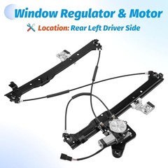 Rear Driver Side Window Regulator with Motor Compatible Rear Left Driver Side