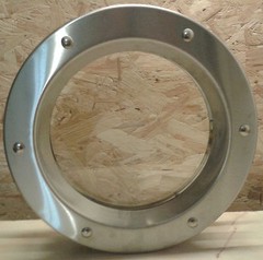 STAINLESS STEEL EXTERIOR DOOR PORTHOLES 350 mm (13,78”)