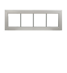 Double Pane Transom Window 48″ x 16″ TEMPERED GLASS Fixed Window DP50 White Viny