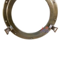 Antique Aluminium Canal Boat Porthole Window Ship Round Glass Home Decor