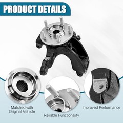 BBM2-33-031C 686-381 Front Driver Side Steering Knuckle compatible with Mazda