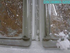 31 in. x 11.5 in. x 3.125 in Frameless Ice Pattern Non-Vented Glass Block Window