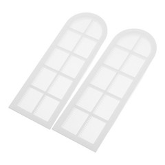 2 Pcs Doll House Floor to Ceiling Windows Dollhouse Frame Dolls Furniture