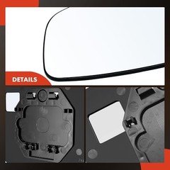 Left Driver Side Non-Heated Mirror Glass with Backing Plate – Compatible with