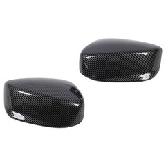1 Pair Carben Fiber Style Side Mirror Cap Cover For European