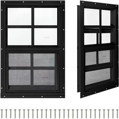 2 Pack Shed Windows14″ x 21″ Small Sliding Windows,Flush Mount Windows