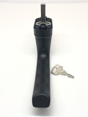 HOPPE Lockable Luxembourg Handle for Tilt & Turn Windows w/ Key, 099S/U26- BLACK