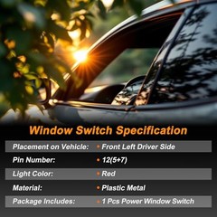 1 AUTO Power Window Switch for Pontiac G6 2005-2009 Window Control Switch with