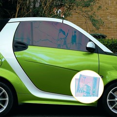1 Pack Silver Gradient Auto Window Tint Film Durable for Car Windows