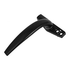 Aluminum Alloy Casement Window Locking Handle Grip Right Hand Black 2pcs