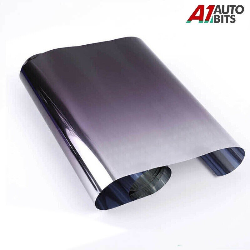 Sun Visor Window Tint Windscreen Film Tinting Black Fade To Silver 20cm X 1.5m