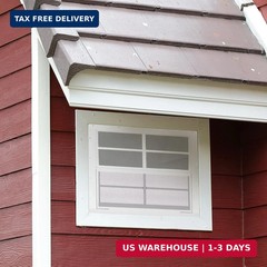 16″ X 16″ Shed Windows 2 Pack, Small Sliding Window with Tempered Glass & Metal