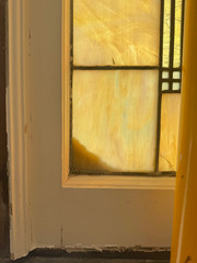 Antique Victorian Stained Glass Windows Set