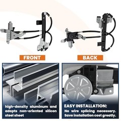748-229 Power Window Regulator w/Motor Compatible for 2002 Rear Passenger Side