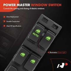 Master Power Window Switch Compatible with Kia Sorento 2005-2006, Front Left
