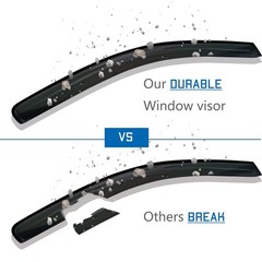 Window Visors Rain Guards for 2009-2014 Ford F-150 SuperCrew/Crew Cab | Windo…