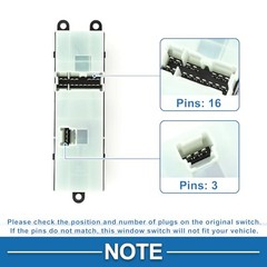 2 AUTO Power Window Switch No.25401CG710 for Infiniti FX35 2005 2006 Front