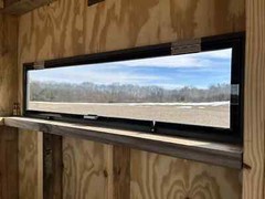 42″ Premium Hunting Blind Window – Easy Install, Aluminum Frame, Tempered Glass