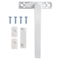 Sturdy White Aluminum Alloy Door Handle Reusable for External Right Window