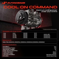 Air Conditioner AC Compressor with Clutch Compatible with Dodge Dakota 4.7L
